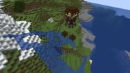 The pillager outpost near spawn (Image via Minecraft)